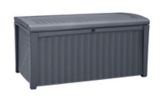 Coffre pour terrasse rond en rotin, Keter