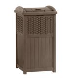 Resin Wicker Trash Hideaway