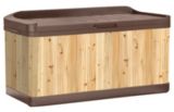 Coffre de terrasse en r�sine et bois