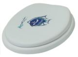 Soft Toilet Seat, Fish Design