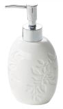 White Floral Lotion Pump