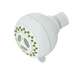 Peerless White Low Flow Fixed Shower Head