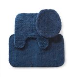 Texmade 3-piece Bath Mat Set, Indigo