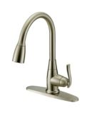 Danze Nickel Pull Down Handled Kitchen Faucet