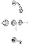 Danze Sheridan Three Handle Tub and Shower Faucet