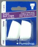 Plumbshop White Toilet Bolt Caps