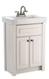 For Living  Davenport 24-in White Bathroom...