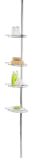 Tension Pole 4-shelf Shower Caddy, Chrome