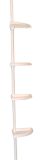 Tension Pole 4-shelf Shower Caddy, White