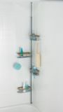 Porte-accessoires de douche en bambou