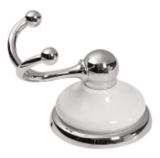 Astina Collection White Chrome Finish Robe...