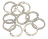 Shower Curtain Plastic Rings, Clear