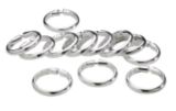 Shower Curtain Plastic Rings, Chrome