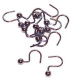 Shower Curtain Hooks with Chrome Ball Ends