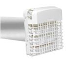 Capuchon d'�vent, 4 po, blanc