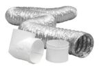 Duct Connector Kit, 4-inch x 8-ft