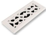 Plastic Floor Register, Victorian White