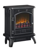 Metal Electric Stove With Black Finish, 17"