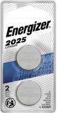 Energizer 3V Lithium 2025 Batteries, 2 Pack