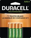 Piles pr�charg�es AAA Duracell, paq. 4