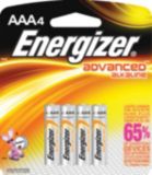 Energizer Advanced Alkaline AAA Batteries, 4-Pk