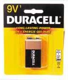 Piles alcalines 9 V Duracell
