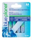 Blue Planet Rechargeable Batteries, AA4