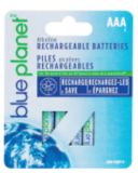 Blue Planet Rechargeable Batteries, AAA4