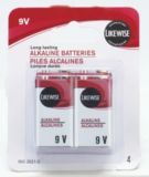 Likewise 9V Batteries 4 Pack
