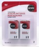 Likewise 9V Batteries 2 Pack