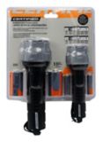 2 lampes de poche en caoutchouc Mastercraft 