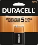Duracell Alkaline Battery, 9V