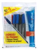 Paper Mate 100 Ball Point Pen, 15-pack