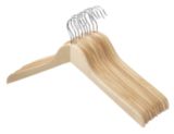 10-pk Wood Coat Hanger