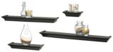 Tablettes noires Collection Maison, 4 pces