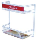 12-in  Wall Mounted Utility Rack, 2 Tier