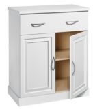 37-in White Cabinet with Drawer