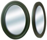 Debbie Travis Black Oval Mirror