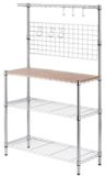 For Living Chrome Baker's Rack