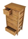 Home Collections 4+2 Honey Wicker Chest