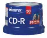 50-Pack 52x CD-R Blank Media Spindle