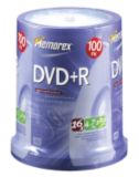 100-Pc. 16x DVD+R Blank Media Spindle