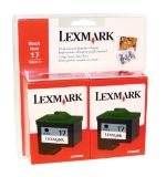 Lexmark Black Ink # 17 Twin Pack