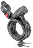 CCM Black Bike Key Lock, 10-mm x 6-ft