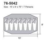 Escort 7-Person Family Dome Tent, 15 x 9-ft