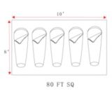 Broadstone Easy-Up Tent, 5-Person