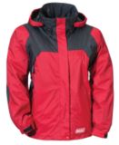 Veste pliante rouge, dame