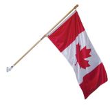 M�t de drapeau avec drapeau Canadien, 5 pi