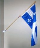 Drapeau du Qu�bec avec m�t