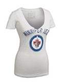 Women's Grey Winnipeg Jets Deep V-Neck